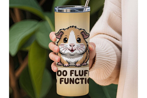 Too Fluff to Function Tumbler Wrap Sublimation DesignSVG 