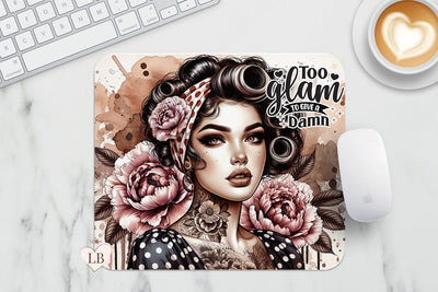 Too Glam Mouse Pad - Retro Housewife Mousepad Sublimation Sublimation BijouBay 