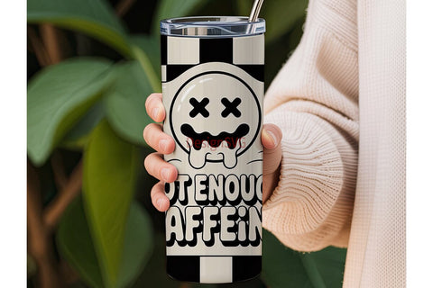 Too Many Kids Caffeine Tumbler Wrap Sublimation DesignSVG 