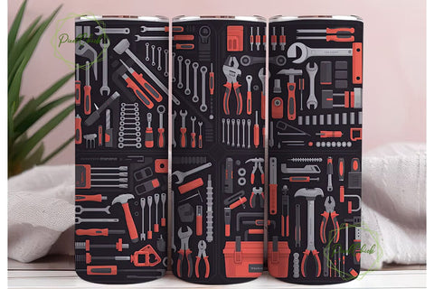 Toolbox Tumbler Wrap Sublimation PixelChick 