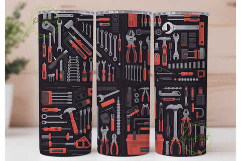 Toolbox Tumbler Wrap Sublimation PixelChick 