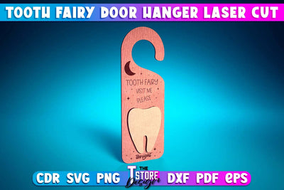 Tooth Fairy Door Changer Laser Cut | Laser Cut File | CNC files SVG The T Store Design 