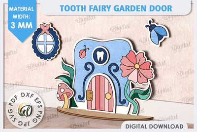 Tooth Fairy Door Laser Cut. Kids Room Decoration SVG SVG Evgenyia Guschina 