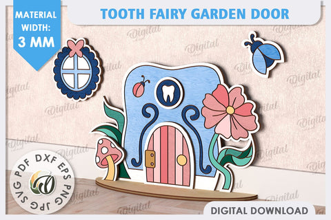 Tooth Fairy Doors Laser Cut Bundle. Kids Room Decoration SVG SVG Evgenyia Guschina 