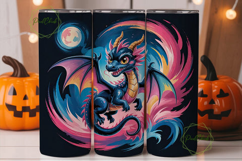 Toothless Dragon 20oz Tumbler Wrap Sublimation PixelChick 
