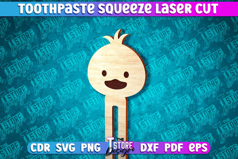 Toothpaste Squeezer Laser Cut | Laser Cut SVG Design | CNC File SVG The T Store Design 