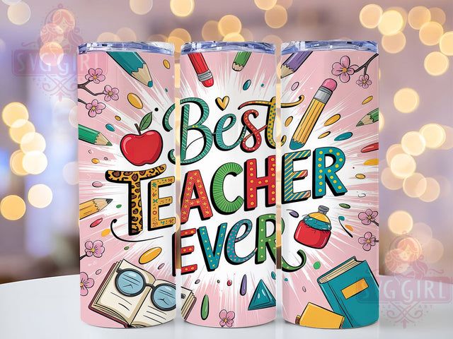 Top Teacher Appreciation Tumbler, Top Educator Present, Teaching Excellence Award, Best Teacher Trophy, Classroom Hero Gift, Education Recognition, Teacher Thank You Gift Sublimation SvggirlplusArt 