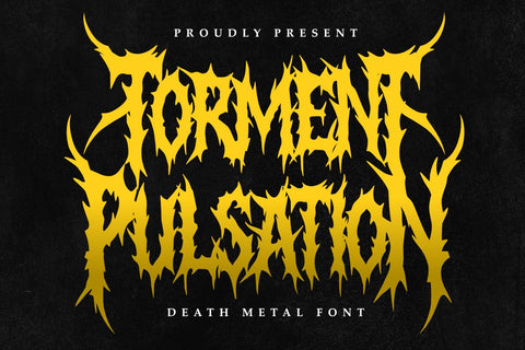 Torment Pulsation – Brutal Death Metal Font Font Masyafi Studio 