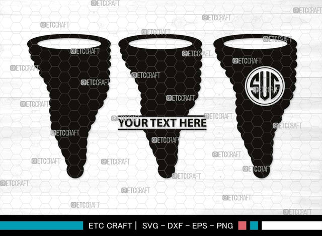 Tornado Monogram, Tornado Silhouette, Tornado SVG, Twister Svg, Whirlwind Svg, Hurricane Svg, Cyclone Svg, SB00539 SVG ETC Craft 
