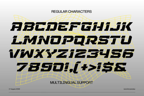 Torq - Futuristic Sport Display Font Font Mozzatype 