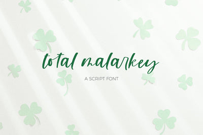 Total Malarkey Script Font Beck McCormick 