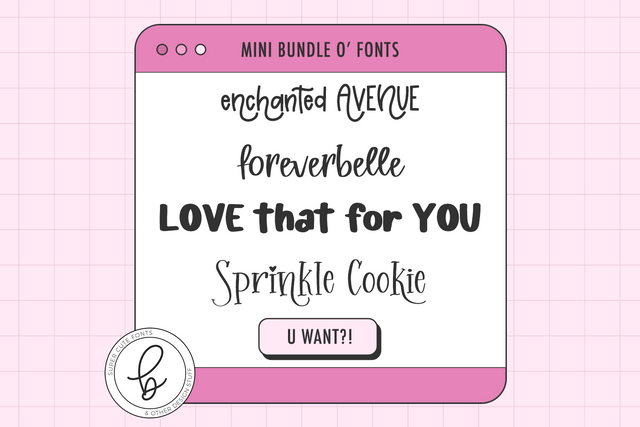 Totally Adorable Mini Font Bundle Font Beck McCormick 