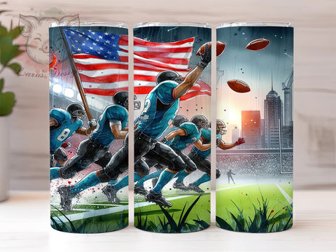 Touch Down American Football Sport Cheer Game Day 20oz Tumbler Png, Straight & Tapered Tumbler Png, American Football Sport Tumbler Png, Digital Download PNG Sublimation Lara' s Designs 