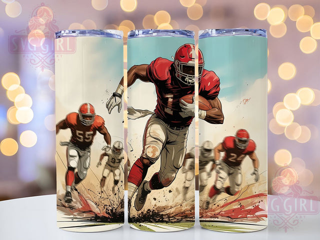 Touchdown Game Day Fan Tumbler Wrap, Game Day Tumbler Wrap, Football Sublimation, 20oz Skinny Tumbler, Tailgating Tumbler, Football Quote Tumbler, Football Fan Gift Sublimation SvggirlplusArt 