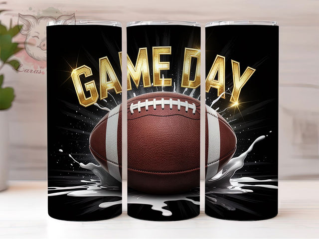 Touchdown Game Day Football Tumbler Wrap, Sports Tumbler Wrap, 20oz Sublimation, Game Day Mug, Fall Football Cup, Football Fan Gift, Touchdown Tumbler Sublimation Lara' s Designs 