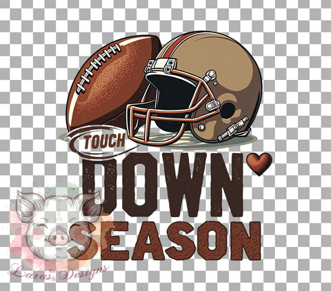 Touchdown PNG, Football Season, Sports Sublimation, Game Day Decor, Football Art, Fall Sports, Touchdown Design, Digital Download Sublimation Lara' s Designs 