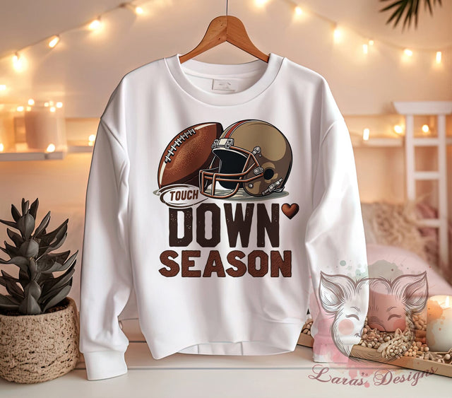 Touchdown PNG, Football Season, Sports Sublimation, Game Day Decor, Football Art, Fall Sports, Touchdown Design, Digital Download Sublimation Lara' s Designs 