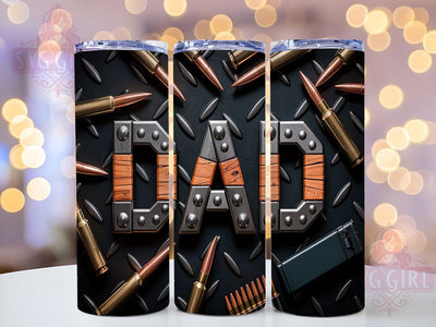 Tough Dad Bullet Armor Military Tumbler, Bullet Tumbler Design, Tough Dad PNG, Rustic Armor Wrap, 20oz Sublimation Design, Military Dad Gift, Armored Tumbler PNG Sublimation SvggirlplusArt 