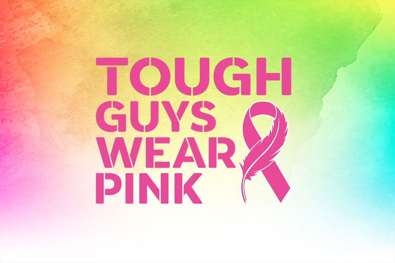 Tissu Thermocollant Shop4Ever - Shop4Ever Youth Tough Guys Wear Pink Breast Cancer Casque Pain De Sucre