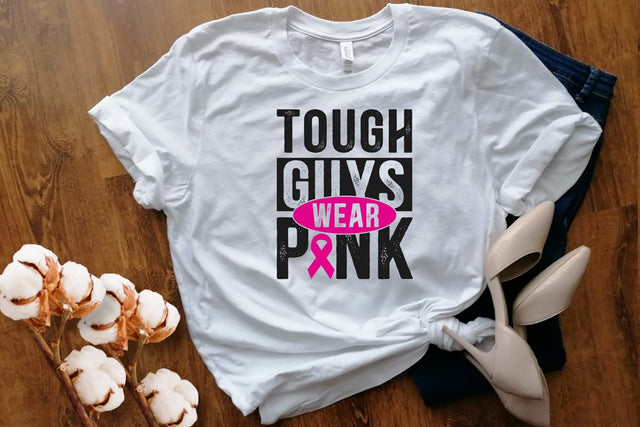 Tough Guys Wear Pink Svg, Breast Cancer Awareness Svg, Breast Cancer Shirt, Breast Cancer Gifts for Husband Dad Boyfriend Son, Svg Cut file SVG DesignDestine 