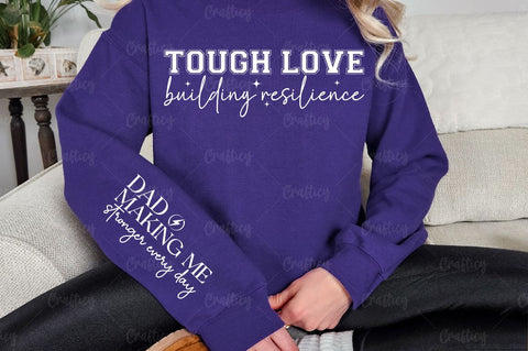 Tough love building resilience Sleeve SVG Design SVG Designangry 
