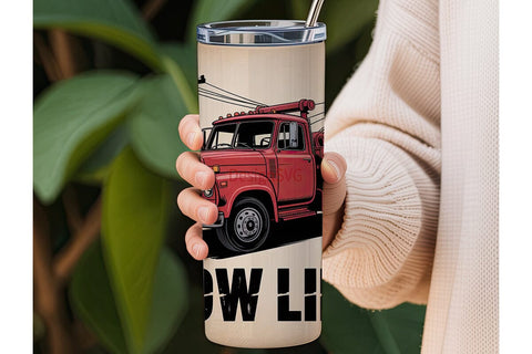 Tow Life Tumbler Wrap Design Sublimation DesignSVG 
