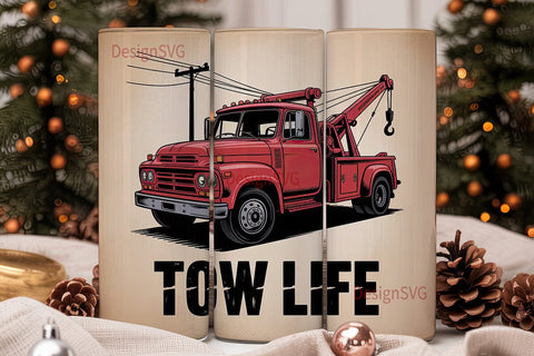 Tow Life Tumbler Wrap Design Sublimation DesignSVG 