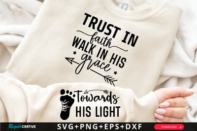Towards His Light Sleeve SVG Design, Christian Sleeve SVG, Faith SVG Design, Jesus Sleeve SVG SVG Regulrcrative 