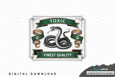 Toxic snake sublimation png design Sublimation Regulrcrative 