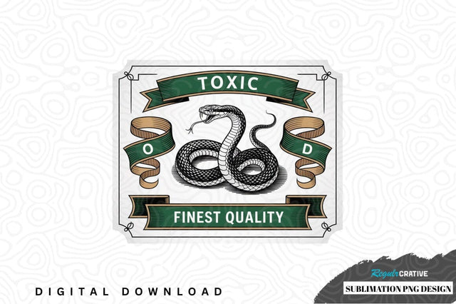Toxic snake sublimation png design Sublimation Regulrcrative 