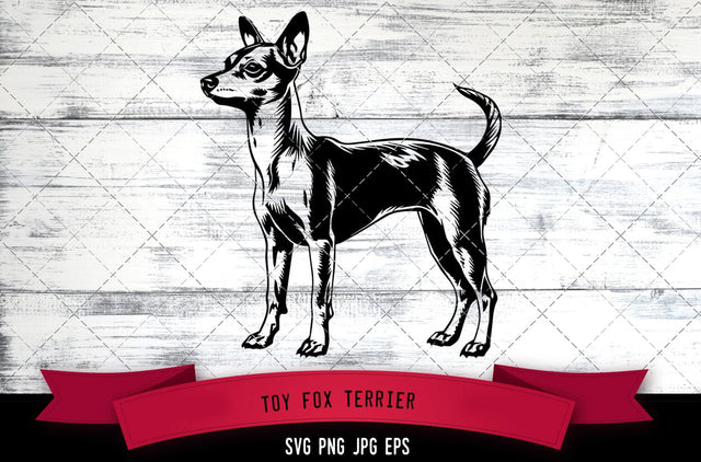 Toy Fox Terrier SVG, Dog SVG, Logo - Digital Download with Commercial License for Cricut, Silhouette, Scan N Cut Crafting SVG Loveleen Kaur 