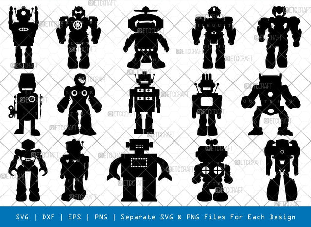 Toy Robot Svg Cricut Cut Files Png Bundle, SB01169 SVG ETC Craft 