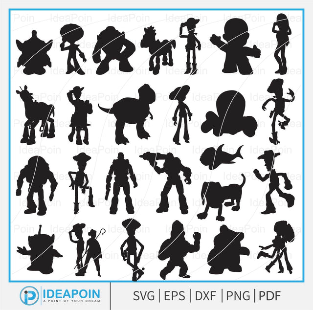 Toy Story svg, Toy Story svg bundle, Toy story clipart, Toy story silhouette, Toy story PNG, Toy Story, Toy story for cricut SVG Dinvect 