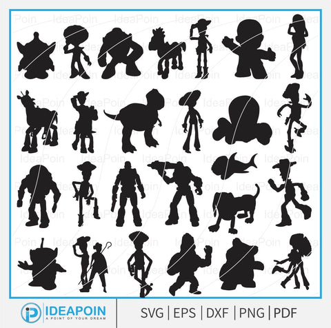 Toy Story svg, Toy Story svg bundle, Toy story clipart, Toy story silhouette, Toy story PNG, Toy Story, Toy story for cricut SVG Dinvect 