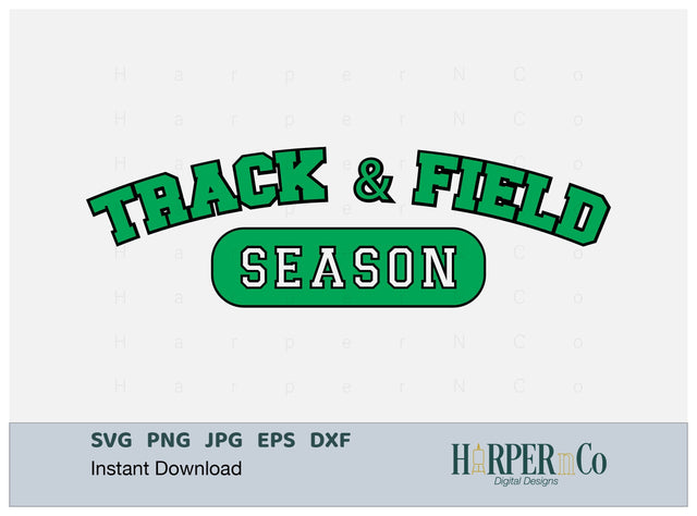 Track and Field Season Laser SVG EPS Cut File SVG HarperNCo 