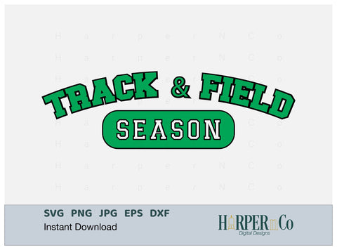 Track and Field Season Laser SVG EPS Cut File SVG HarperNCo 