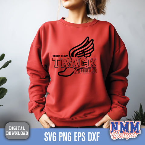 Track and Field Svg | Custom Team Design | Track Mama Game Day Designs | Unique Mother's Day Gift & Track Shirt Idea SVG NMMDesignsShop 