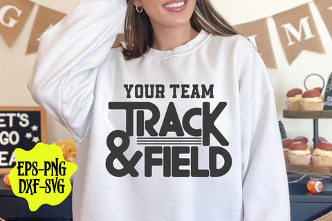 Track and Field SVG PNG - Sporty Graphic for Shirts, Bags, and Sports Accessories SVG DesignDestine 