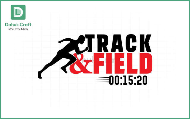 Track & Field SVG – Editable Year SVG PNG & EPS V3 SVG dahukdesign 