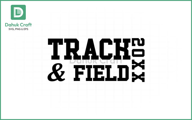 Track & Field SVG – Editable Year SVG PNG & EPS V6 SVG dahukdesign 