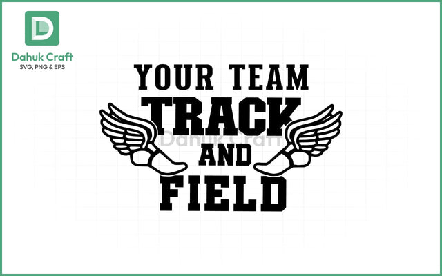 Track & Field SVG – Editable Year SVG PNG & EPS V9 SVG dahukdesign 