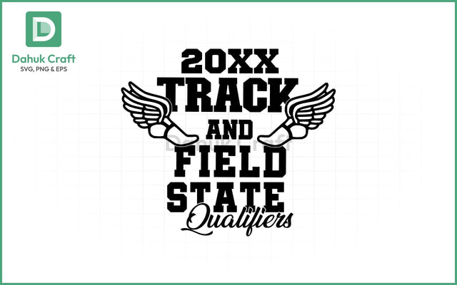 Track & Field SVG – State Qualifiers SVG PNG & EPS V15 SVG dahukdesign 