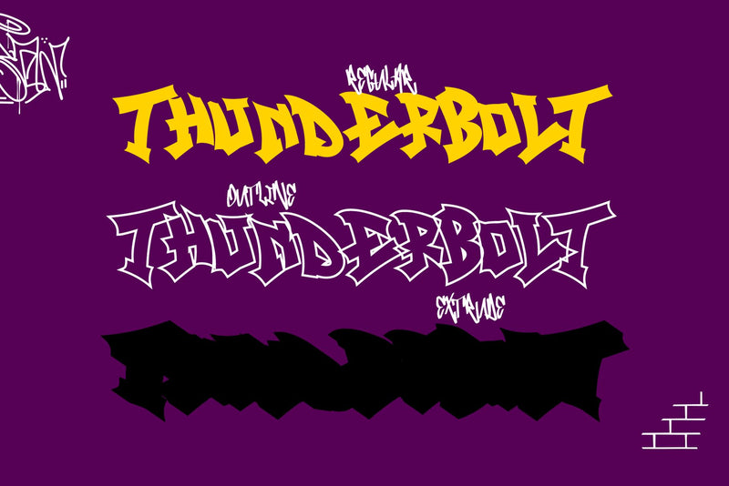 Track Junk - A Sharp Layered Graffiti Style font - So Fontsy