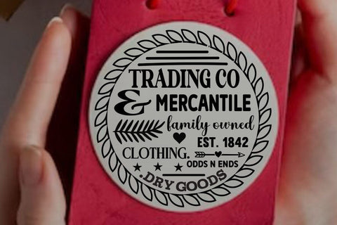 Trading co & mercantile family owned est. 1842 clothing. odds n ends .dry goods SVG Angelina750 