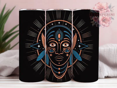 Traditional African Tribal Tumbler, Black African Tribal, Ethnic Design, Cultural Heritage, Traditional Pattern, Tumbler Wrap, Sublimation Design Sublimation Li Zamperini 