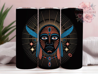 Traditional African Tribal Tumbler, Black African Tribal, Ethnic Design, Cultural Heritage, Traditional Pattern, Tumbler Wrap, Sublimation Design Sublimation Li Zamperini 