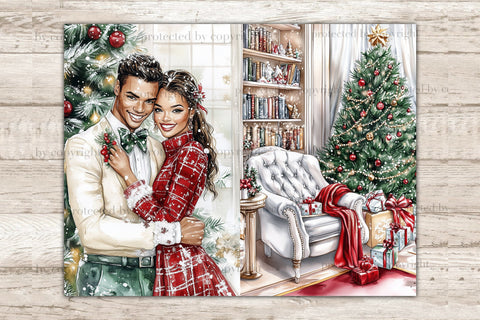 Traditional Christmas Junk Journal Kit | Red Flower Ephemera SVG GlamArtZhanna 