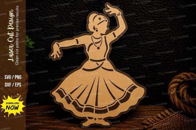Traditional Folk Dancer Laser Cut Svg Design SVG Regulrcrative 