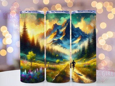 Trail Runner Adventure Tumbler, Trail Running Tumbler, Adventure Sports 20oz Wrap, Sublimation Design, Fitness Lover Gift, Outdoor Running Wrap, Marathon Athlete Tumbler Sublimation SvggirlplusArt 