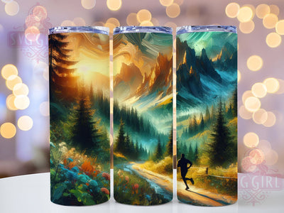 Trail Runner Adventure Tumbler, Trail Running Tumbler, Adventure Sports 20oz Wrap, Sublimation Design, Fitness Lover Gift, Outdoor Running Wrap, Marathon Athlete Tumbler Sublimation SvggirlplusArt 